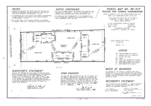 Click to see Parcel Map Book 18, pg. 384 (1998) of Nevada County Recorders Parcel Maps Book 18