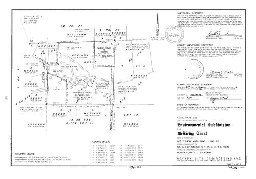Click to see Parcel Map Book 18, pg. 386 (1998) of Nevada County Recorders Parcel Maps Book 18