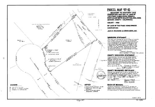 Click to see Parcel Map Book 18, pg. 387 (1998) of Nevada County Recorders Parcel Maps Book 18