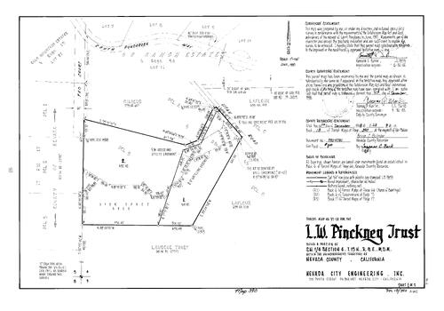 Click to see Parcel Map Book 18, pg. 390 (1998) of Nevada County Recorders Parcel Maps Book 18