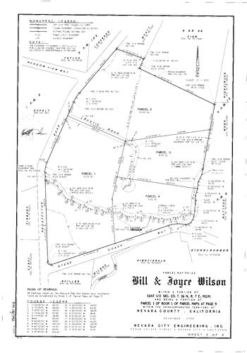 Click to see Parcel Map Book 18, pg. 392 (1998) of Nevada County Recorders Parcel Maps Book 18