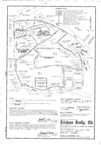Click to see Parcel Map Book 19, pg. 3 (1999) of Nevada County Recorders Parcel Maps Book 19