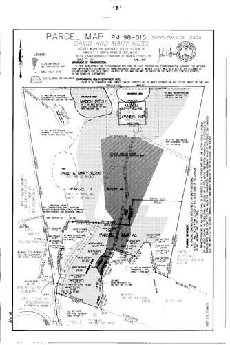 Click to see Parcel Map Book 19, pg. 4 (1999) of Nevada County Recorders Parcel Maps Book 19