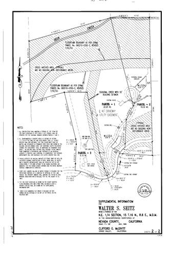 Click to see Parcel Map Book 19, pg. 17 (1999) of Nevada County Recorders Parcel Maps Book 19