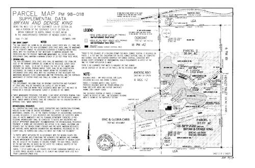 Click to see Parcel Map Book 19, pg. 19 (1999) of Nevada County Recorders Parcel Maps Book 19