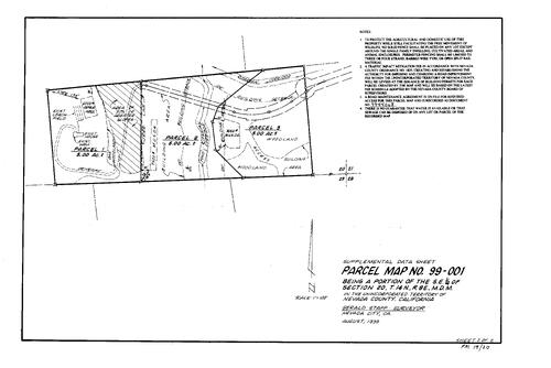 Click to see Parcel Map Book 19, pg. 20 (1999) of Nevada County Recorders Parcel Maps Book 19