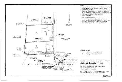 Click to see Parcel Map Book 19, pg. 21 (1999) of Nevada County Recorders Parcel Maps Book 19