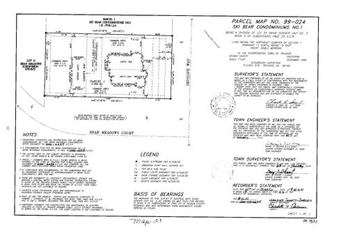 Click to see Parcel Map Book 19, pg. 23 (2000) of Nevada County Recorders Parcel Maps Book 19