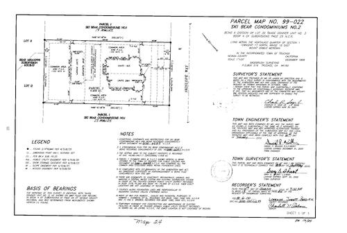 Click to see Parcel Map Book 19, pg. 24 (2000) of Nevada County Recorders Parcel Maps Book 19