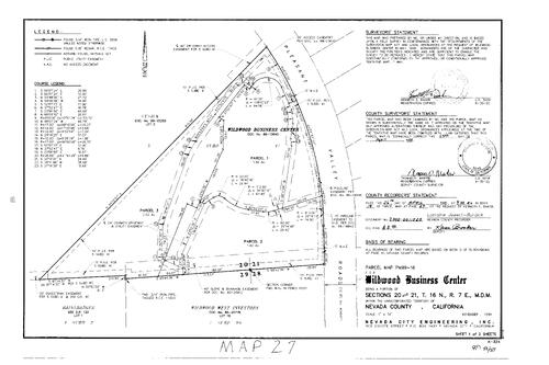 Click to see Parcel Map Book 19, pg. 27 of Nevada County Recorders Parcel Maps Book 19