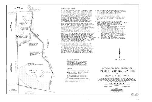 Click to see Parcel Map Book 19, pg. 28 of Nevada County Recorders Parcel Maps Book 19