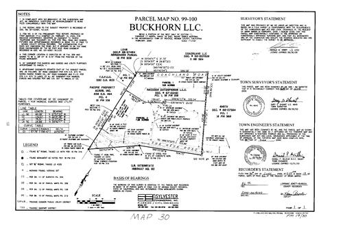 Click to see Parcel Map Book 19, pg. 30 of Nevada County Recorders Parcel Maps Book 19