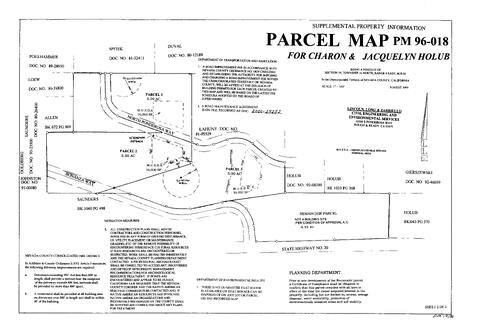 Click to see Parcel Map Book 19, pg. 36 of Nevada County Recorders Parcel Maps Book 19