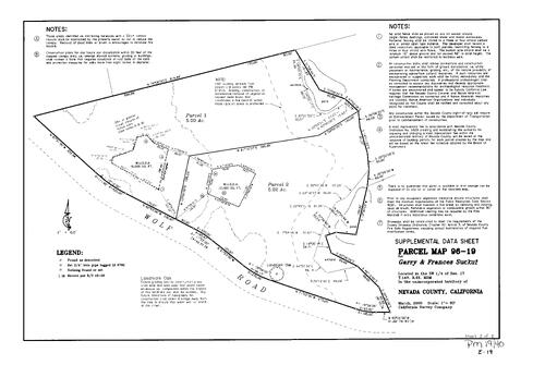 Click to see Parcel Map Book 19, pg. 40 of Nevada County Recorders Parcel Maps Book 19