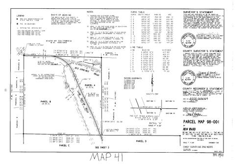 Click to see Parcel Map Book 19, pg. 41 of Nevada County Recorders Parcel Maps Book 19