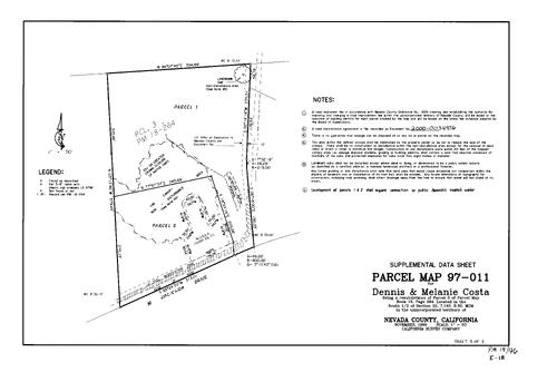 Click to see Parcel Map Book 19, pg. 46 of Nevada County Recorders Parcel Maps Book 19