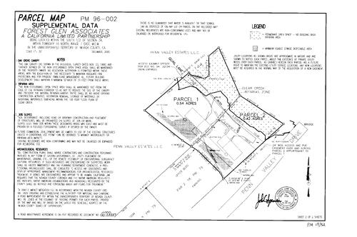 Click to see Parcel Map Book 19, pg. 52 (2000) of Nevada County Recorders Parcel Maps Book 19