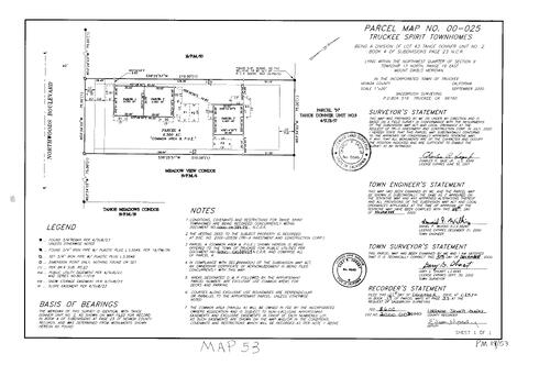 Click to see Parcel Map Book 19, pg. 53 (2000) of Nevada County Recorders Parcel Maps Book 19