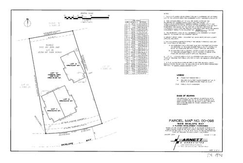 Click to see Parcel Map Book 19, pg. 56 (2001) of Nevada County Recorders Parcel Maps Book 19