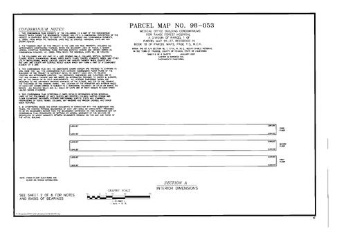 Click to see Parcel Map Book 19, pg. 57 (2001) of Nevada County Recorders Parcel Maps Book 19
