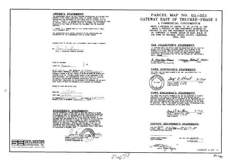 Click to see Parcel Map Book 19, pg. 59 (2001) of Nevada County Recorders Parcel Maps Book 19
