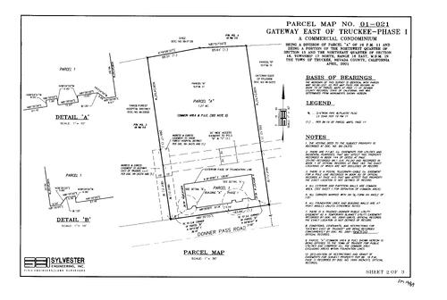Click to see Parcel Map Book 19, pg. 59 (2001) of Nevada County Recorders Parcel Maps Book 19