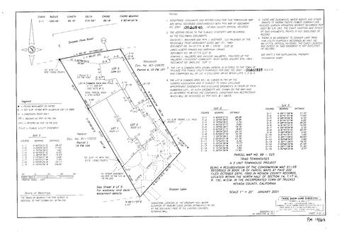 Click to see Parcel Map Book 19, pg. 63 (2001) of Nevada County Recorders Parcel Maps Book 19