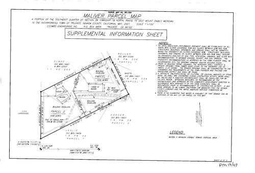 Click to see Parcel Map Book 19, pg. 69 (2001) of Nevada County Recorders Parcel Maps Book 19