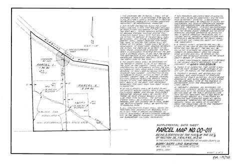 Click to see Parcel Map Book 19, pg. 70 (2001) of Nevada County Recorders Parcel Maps Book 19