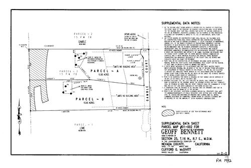 Click to see Parcel Map Book 19, pg. 92 (2002) of Nevada County Recorders Parcel Maps Book 19