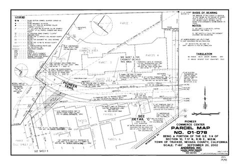 Click to see Parcel Map Book 19, pg. 95 (2002) of Nevada County Recorders Parcel Maps Book 19