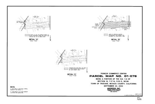 Click to see Parcel Map Book 19, pg. 95 (2002) of Nevada County Recorders Parcel Maps Book 19