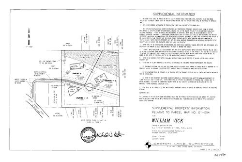Click to see Parcel Map Book 19, pg. 99 (2002) of Nevada County Recorders Parcel Maps Book 19