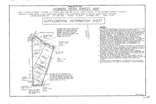 Click to see Parcel Map Book 19, pg. 100 (2002) of Nevada County Recorders Parcel Maps Book 19