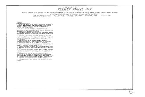 Click to see Parcel Map Book 19, pg. 103 (2003) of Nevada County Recorders Parcel Maps Book 19
