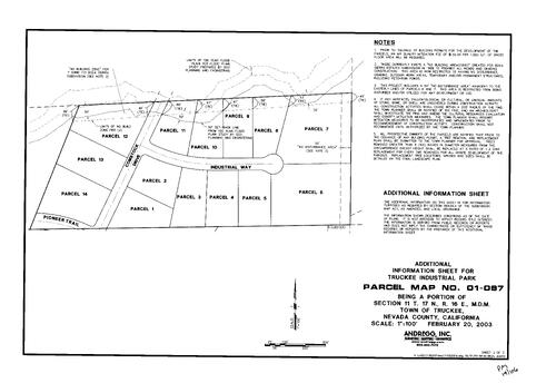 Click to see Parcel Map Book 19, pg. 106 (2003) of Nevada County Recorders Parcel Maps Book 19