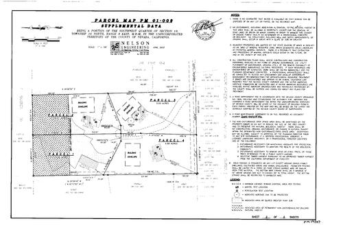 Click to see Parcel Map Book 19, pg. 107 (2003) of Nevada County Recorders Parcel Maps Book 19