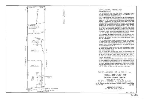 Click to see Parcel Map Book 19, pg. 111 (2003) of Nevada County Recorders Parcel Maps Book 19