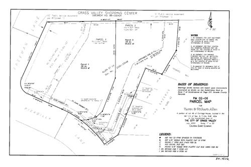 Click to see Parcel Map Book 19, pg. 112 (2003) of Nevada County Recorders Parcel Maps Book 19