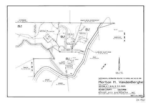 Click to see Parcel Map Book 19, pg. 115 (2003) of Nevada County Recorders Parcel Maps Book 19