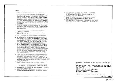 Click to see Parcel Map Book 19, pg. 115 (2003) of Nevada County Recorders Parcel Maps Book 19