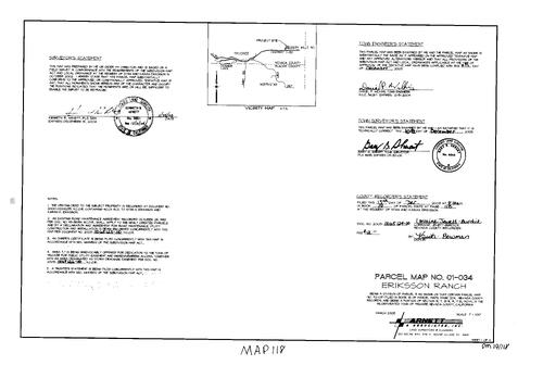 Click to see Parcel Map Book 19, pg. 118 (2003) of Nevada County Recorders Parcel Maps Book 19