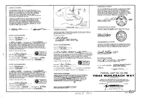 Click to see Parcel Map Book 19, pg. 124 (2004) of Nevada County Recorders Parcel Maps Book 19