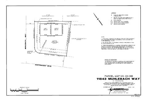 Click to see Parcel Map Book 19, pg. 124 (2004) of Nevada County Recorders Parcel Maps Book 19