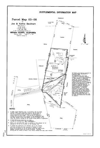 Click to see Parcel Map Book 19, pg. 126 (2004) of Nevada County Recorders Parcel Maps Book 19