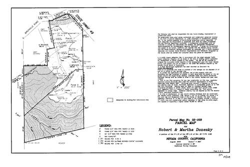 Click to see Parcel Map Book 19, pg. 129 (2004) of Nevada County Recorders Parcel Maps Book 19