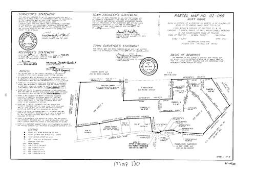 Click to see Parcel Map Book 19, pg. 130 (2004) of Nevada County Recorders Parcel Maps Book 19