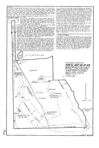 Click to see Parcel Map Book 19, pg. 138 (2004) of Nevada County Recorders Parcel Maps Book 19