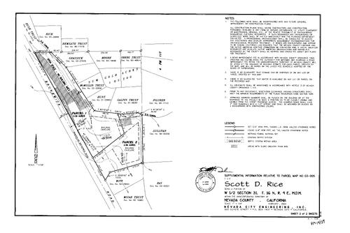 Click to see Parcel Map Book 19, pg. 139 (2004) of Nevada County Recorders Parcel Maps Book 19