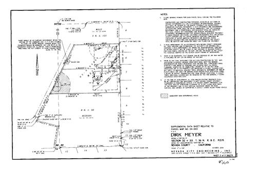 Click to see Parcel Map Book 19, pg. 143 (2004) of Nevada County Recorders Parcel Maps Book 19